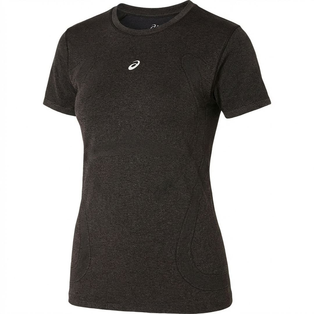 Asics Road Seamless SS Top Bekleidung Damen schwarz S