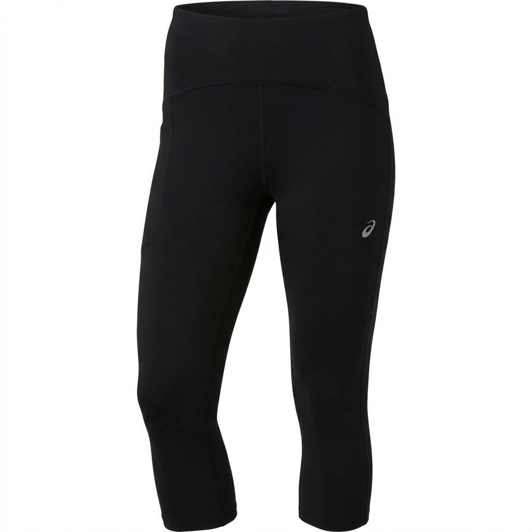 Asics Road High Waist Capri Tight Bekleidung Damen schwarz XS
