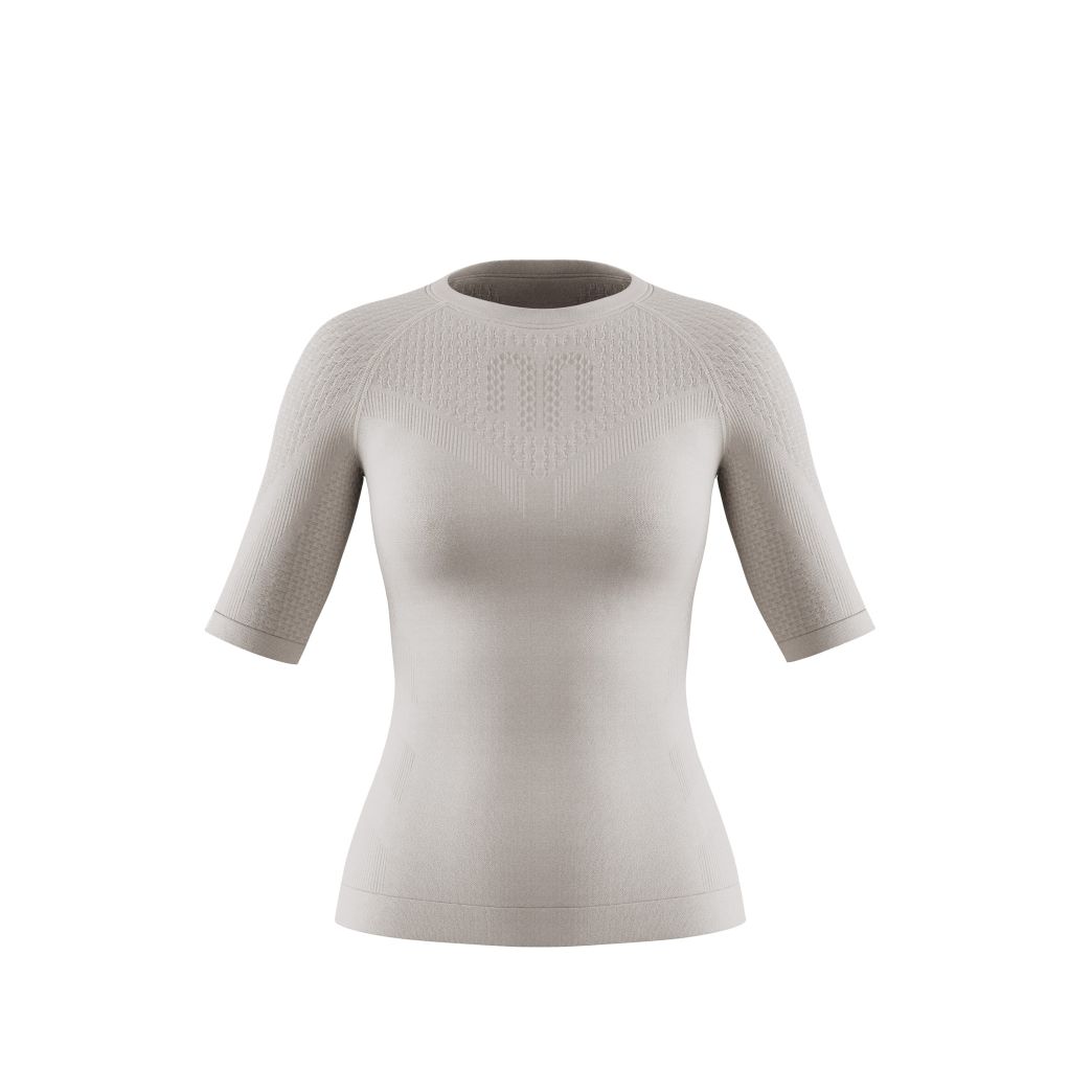 Bauerfeind Sports Compression Shirt Short Sleeve Bekleidung Damen grau M