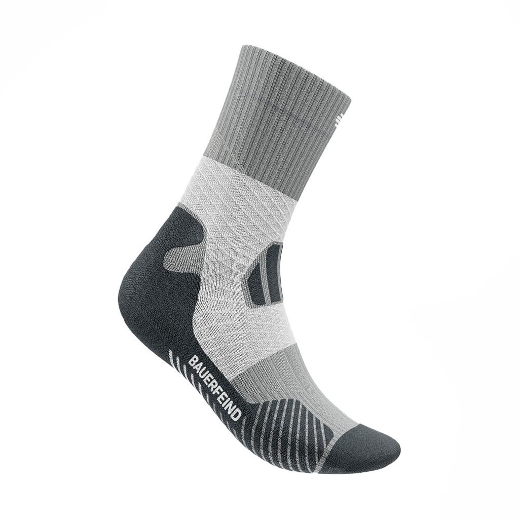 Bauerfeind Sports Trail Run Mid Cut Socks Bekleidung Damen grau S