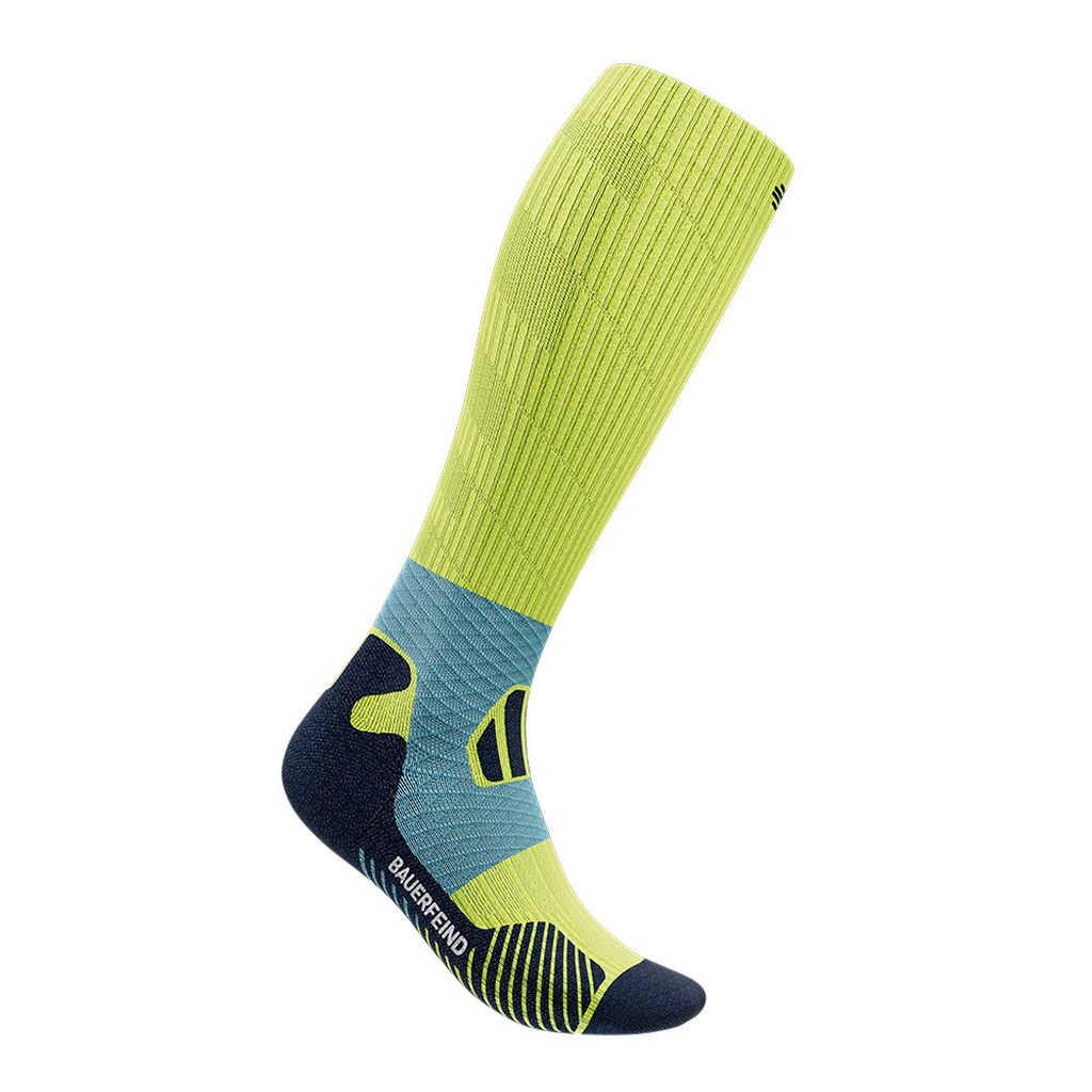 Bauerfeind Sports Trail Run Compression Socks - EU 42-45 Bekleidung Herren grün S