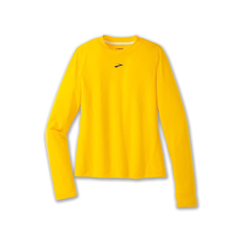 Brooks High Point Long Sleeve Bekleidung Damen gelb S