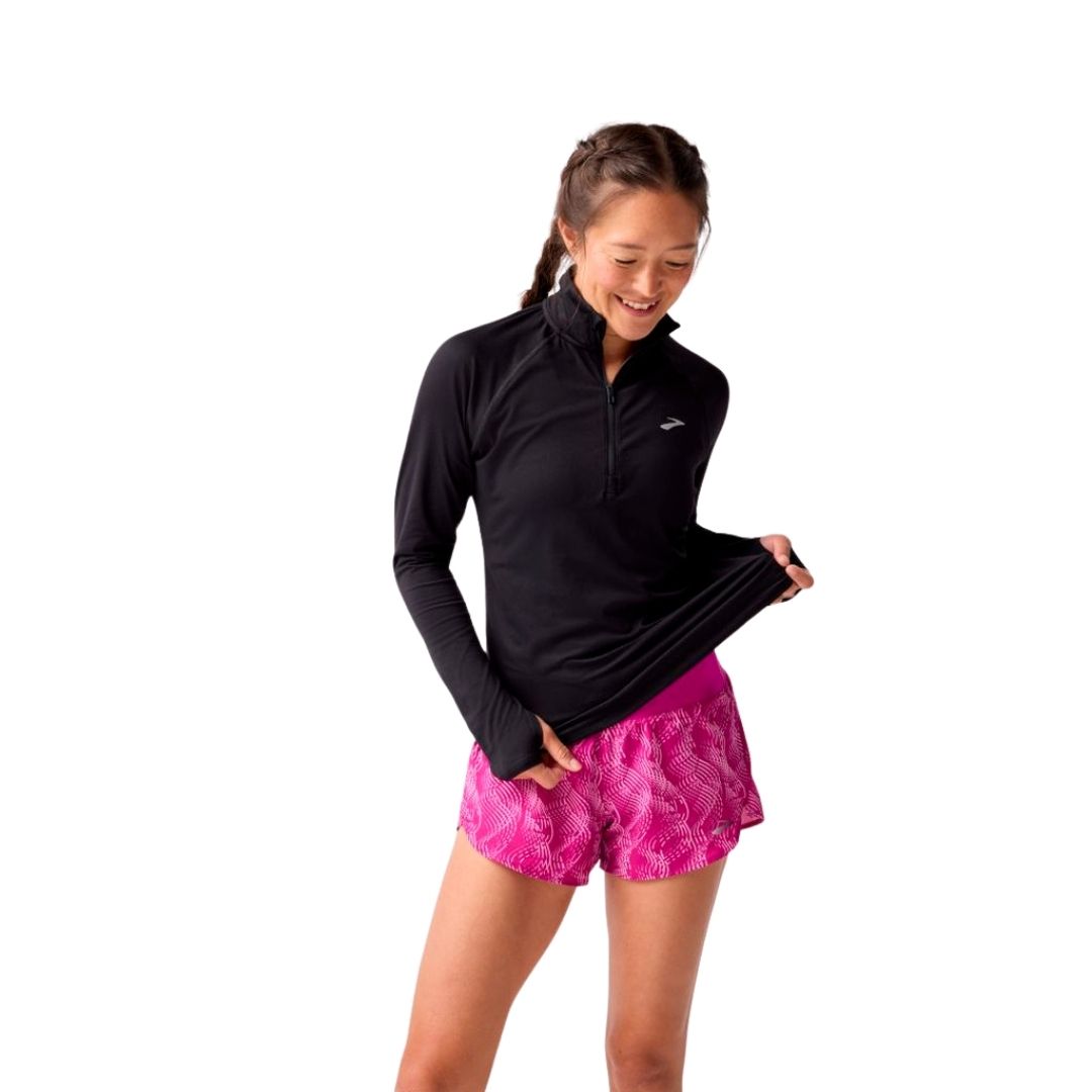 Brooks Dash 1/2 Zip 3.0 Bekleidung Damen schwarz xxl