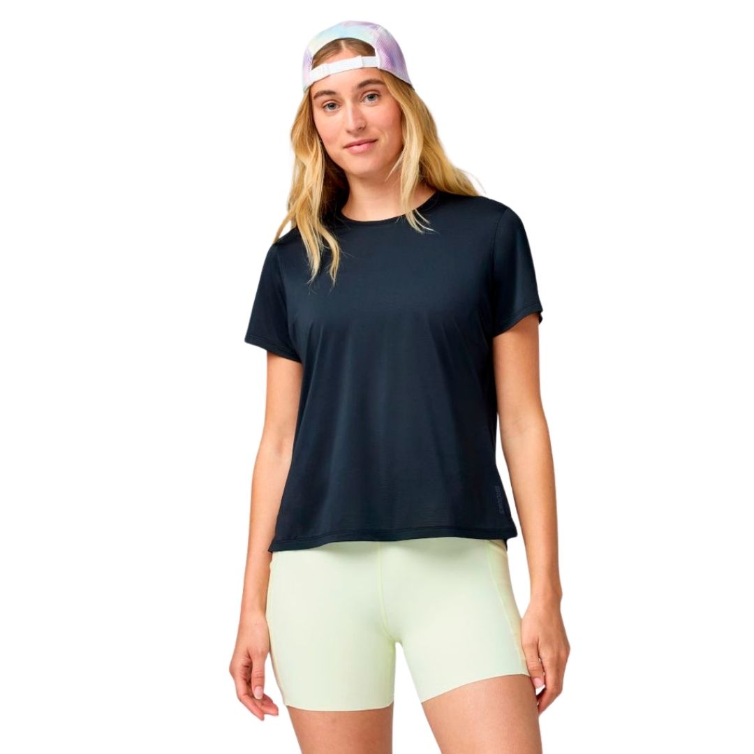 Brooks Dash Short Sleeve Bekleidung Damen schwarz XS