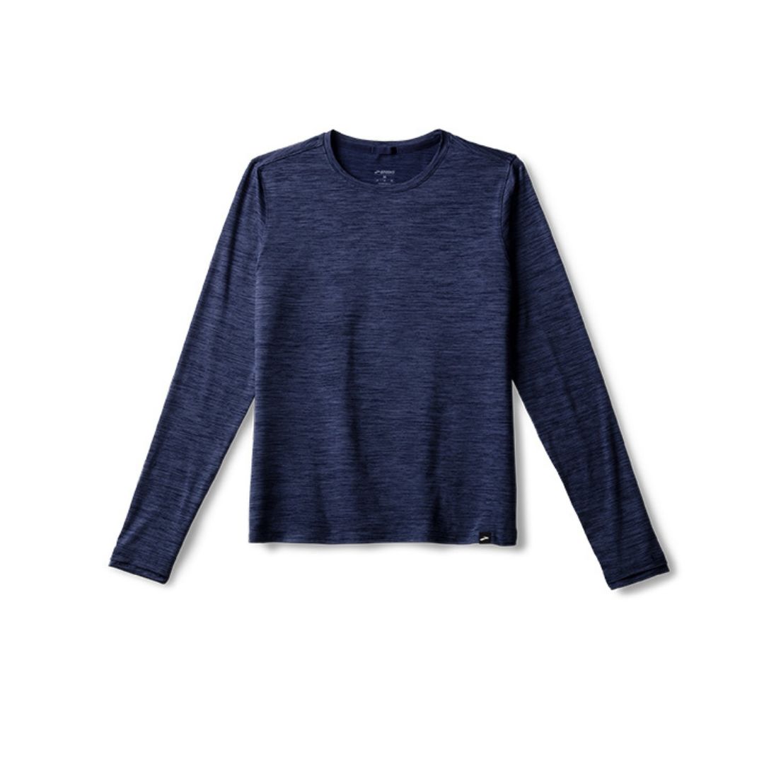 Brooks Luxe Long Sleeve Bekleidung Damen blau M