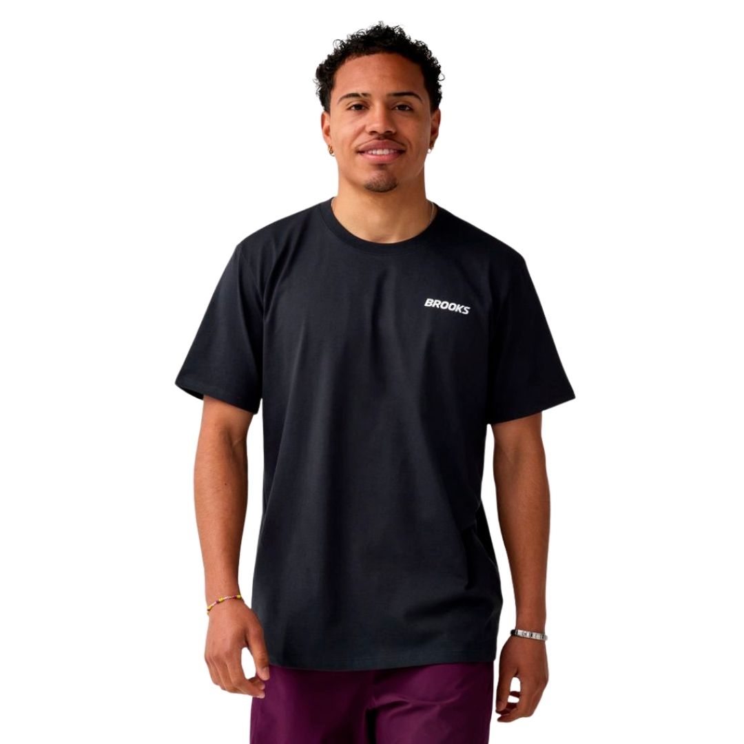 Brooks Graphic Short Sleeve Bekleidung Herren schwarz xxl