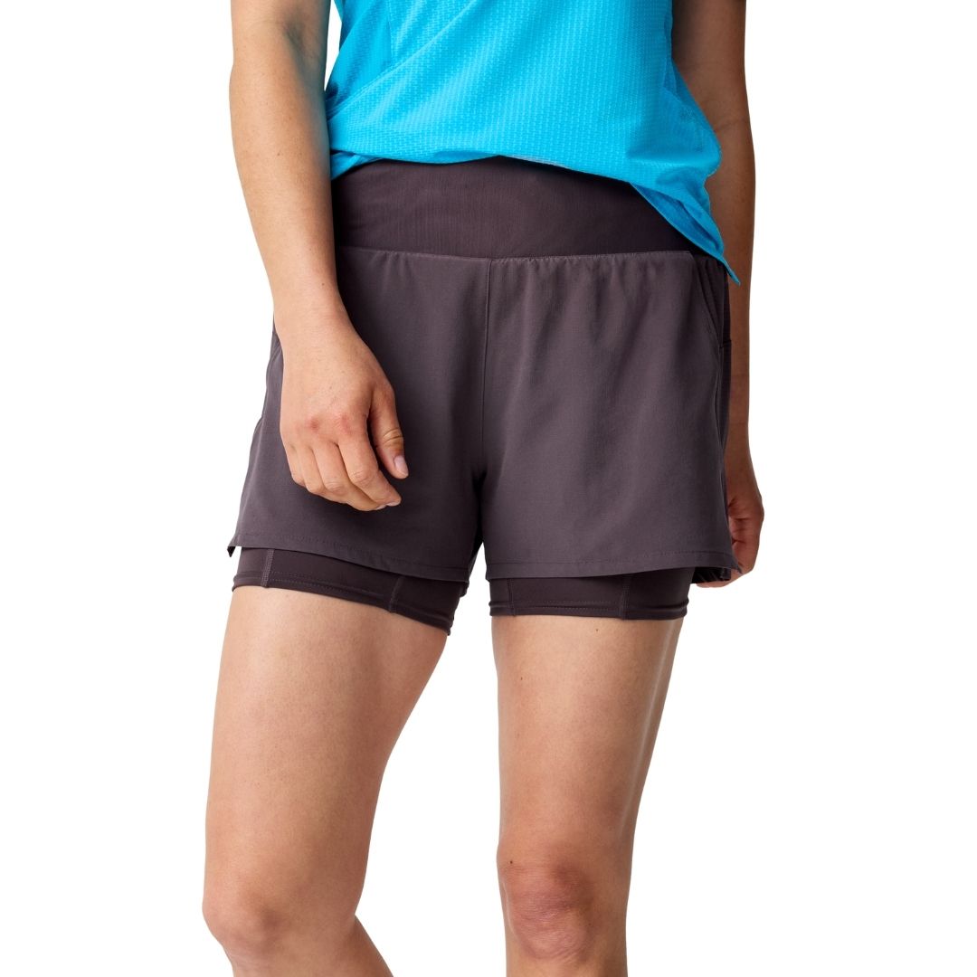Brooks High Point 3" 2-in-1 Short 2.0 Bekleidung Damen lila L