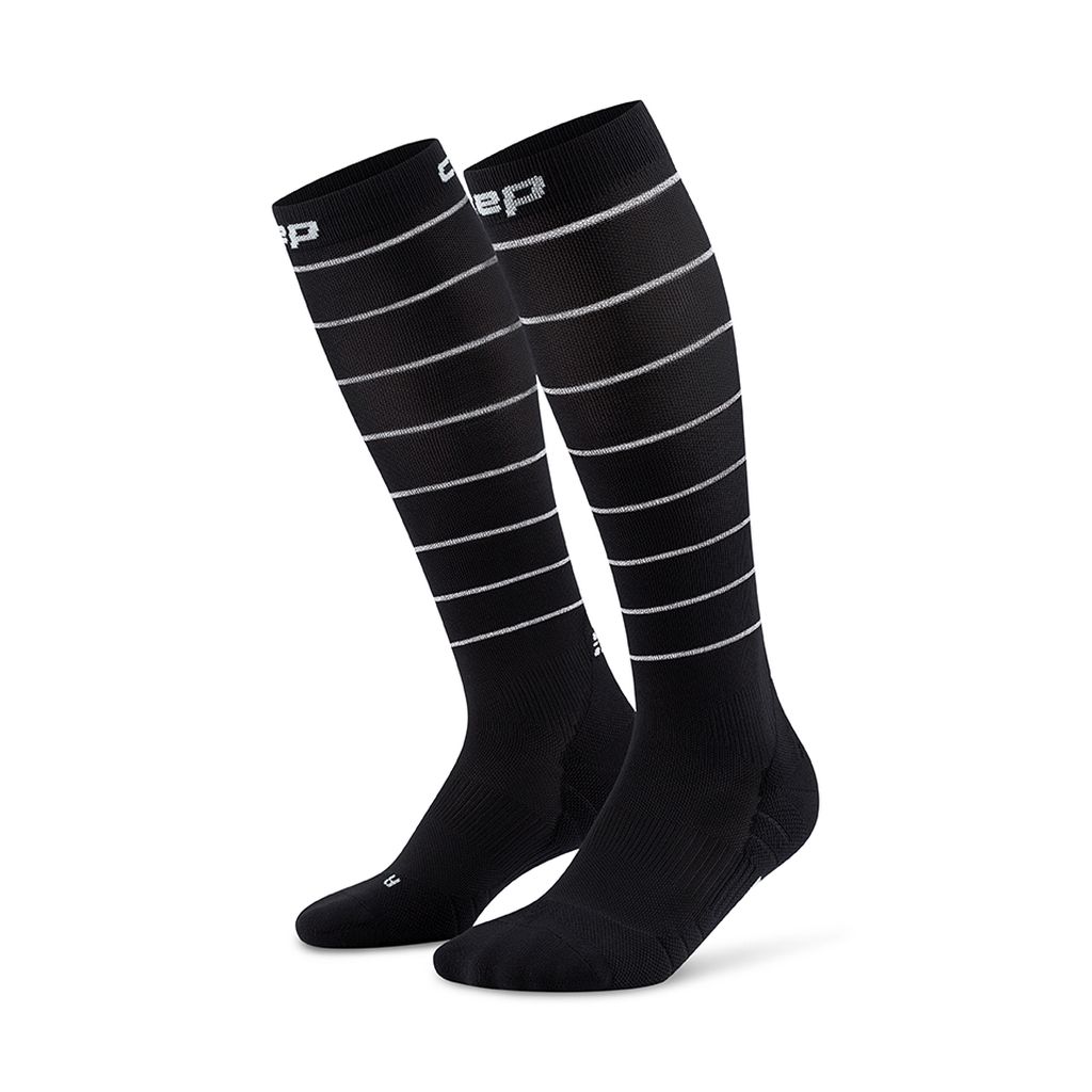 Cep Pro Run Reflective Tall Socks Bekleidung Damen schwarz S