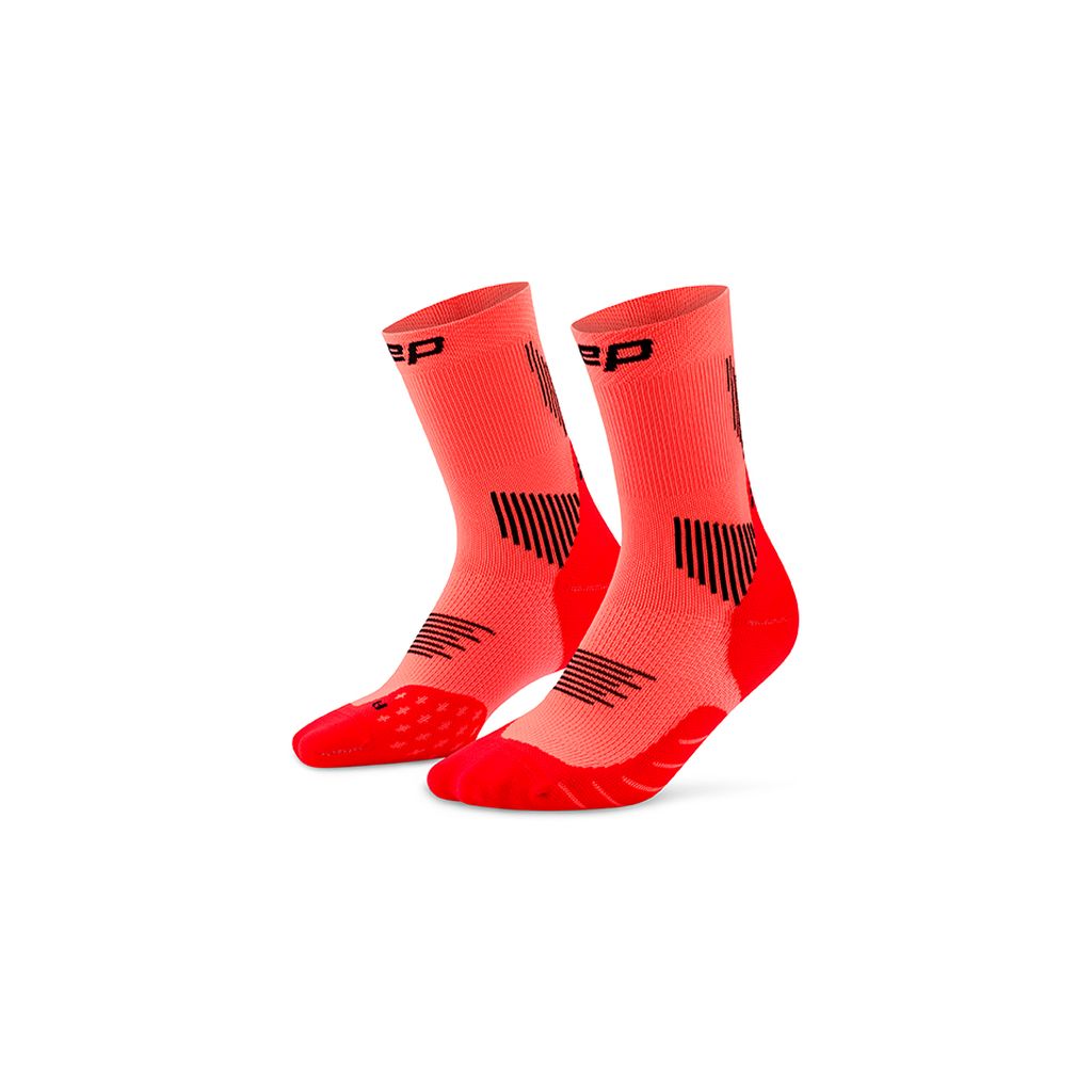 Cep Core Run Mid Cut Socks Bekleidung Damen rot M