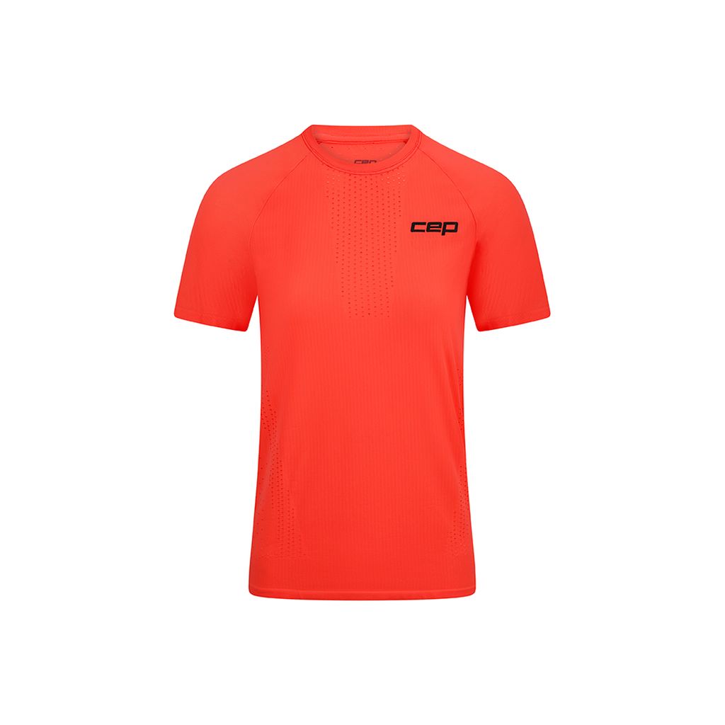 Cep Core Run Ultralight Shirt Short Sleeve Bekleidung Damen rot M