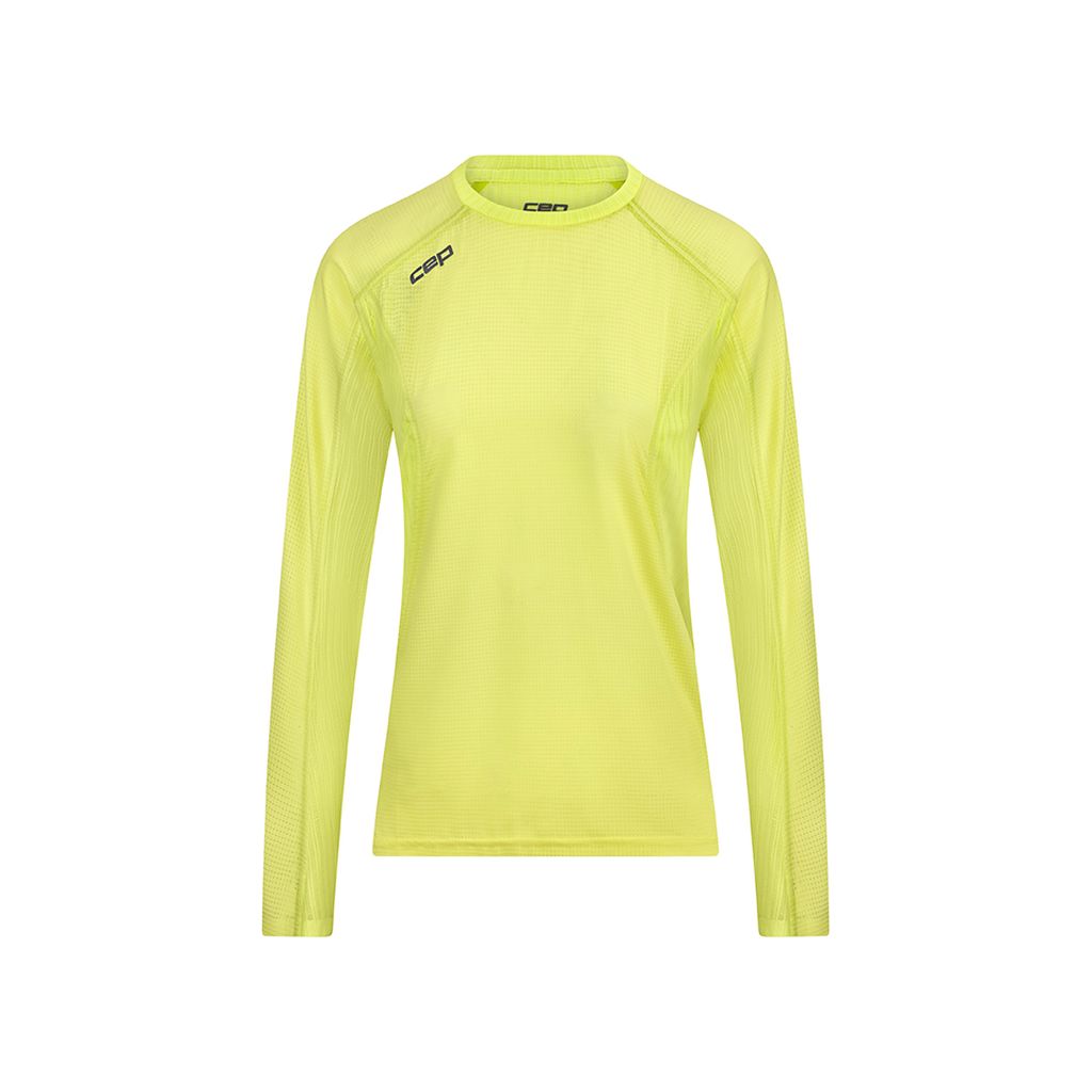 Cep Pro Run Ultralight Tech Shirt Long Sleeve Bekleidung Damen grün L