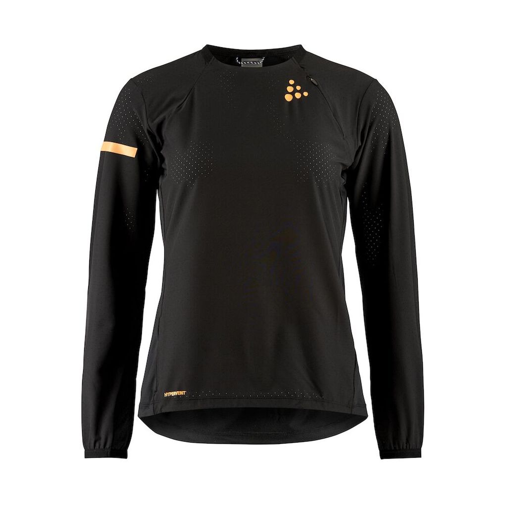 Craft Pro Hypervent LS Wind Top 2 Bekleidung Damen schwarz M