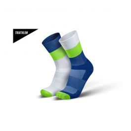 Mirrored Green Triathlon Socks