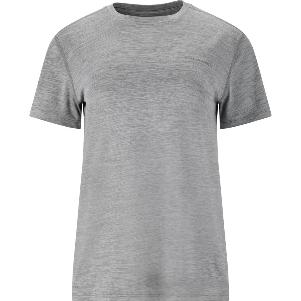 Endurance Alvaly Melange S/S Tee Bekleidung Damen grau M