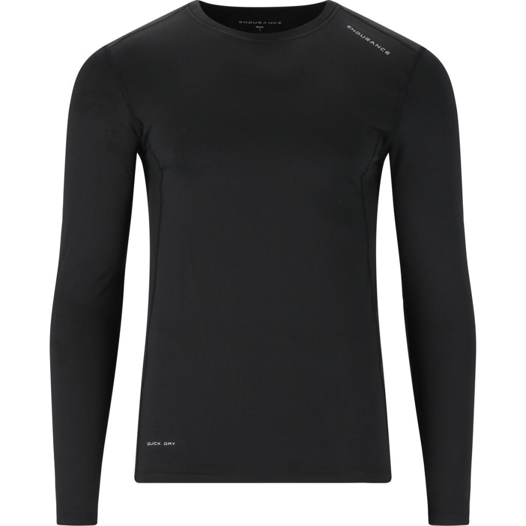 Endurance Power L/S Winter Tee Bekleidung Herren schwarz XL