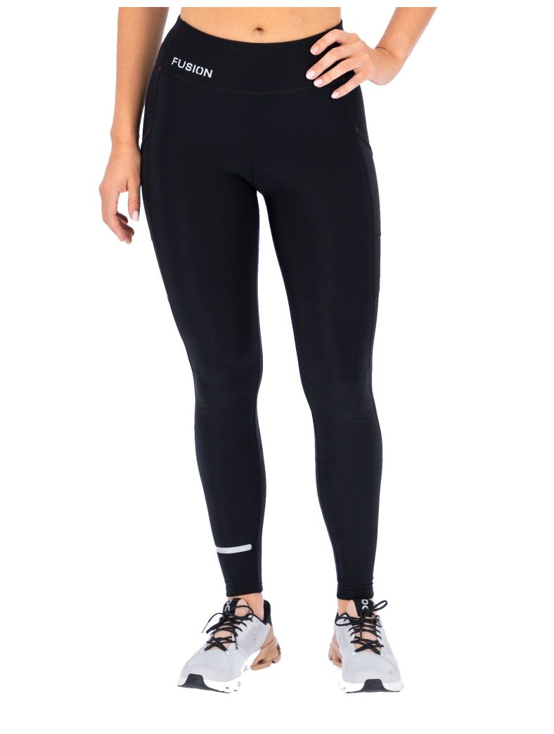 Fusion Hot Long Tights Bekleidung Damen schwarz XL