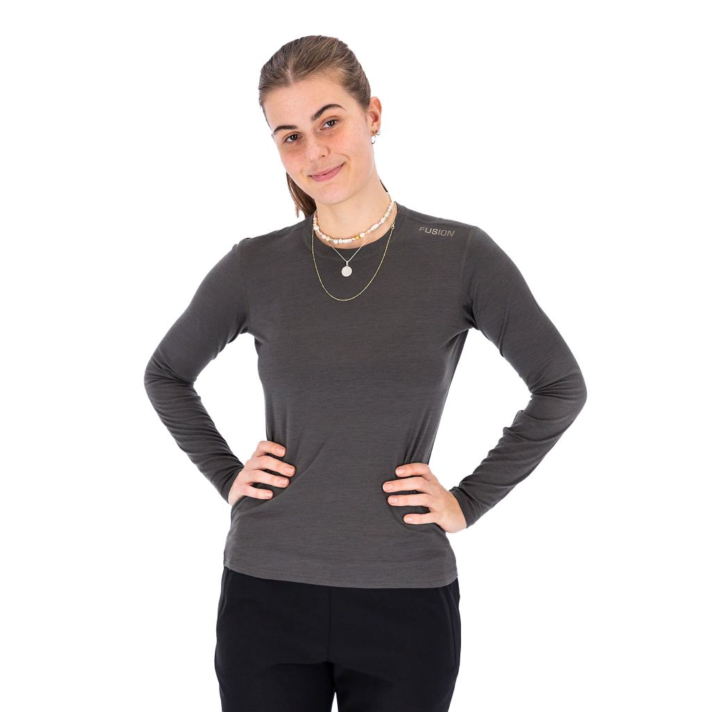 Fusion Merino 150 LS Bekleidung Damen grau XS
