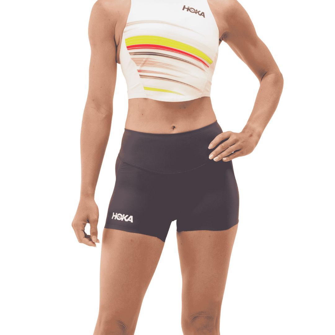 Hoka Race Day Fitted 2.5" Short Bekleidung Damen blau L