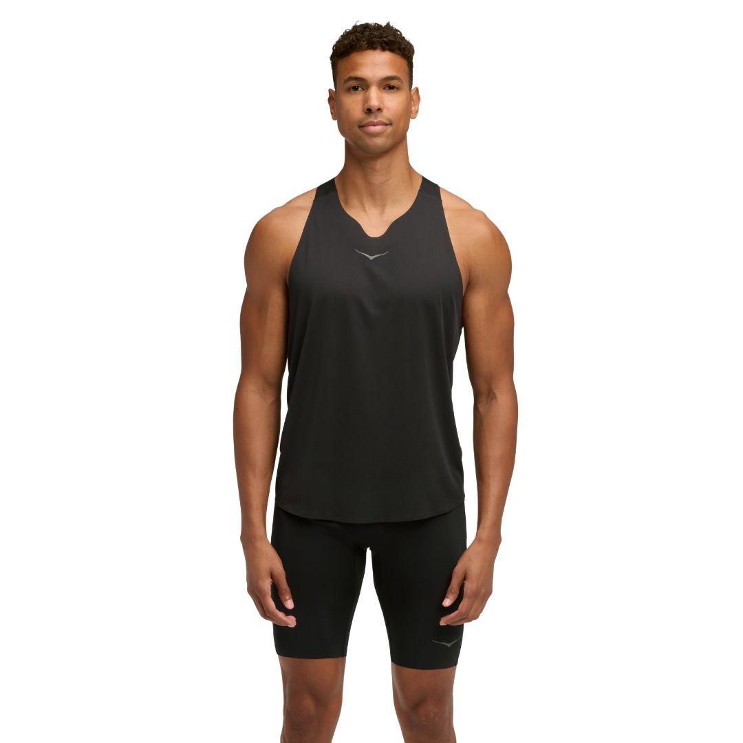 Hoka Race Day Singlet Bekleidung Herren black
