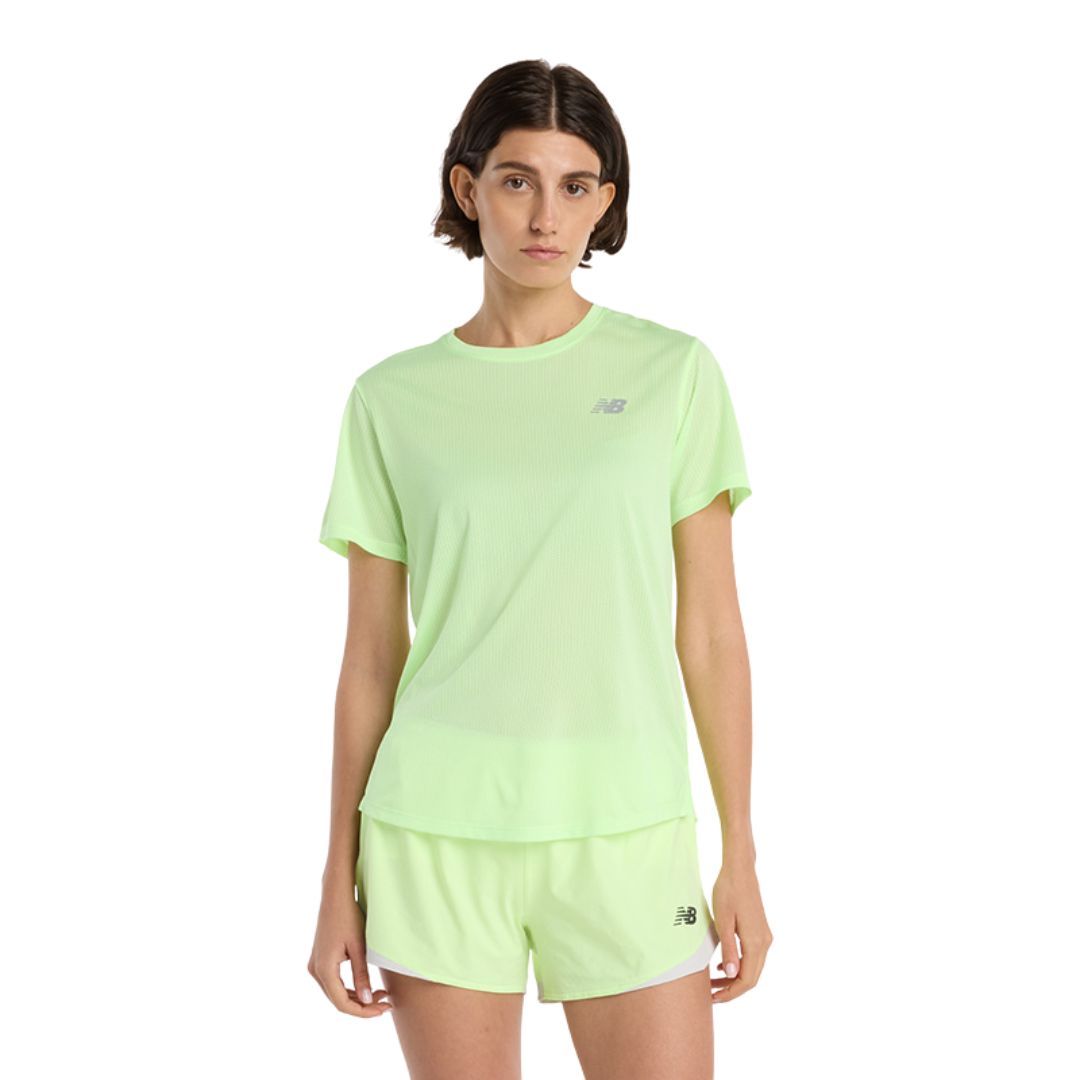 New Balance Athletics T-Shirt Bekleidung Damen grün M