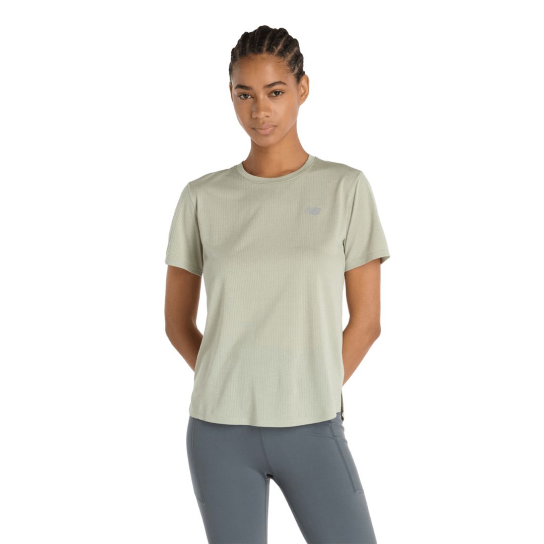 New Balance Athletics T-Shirt Bekleidung Damen beige XS