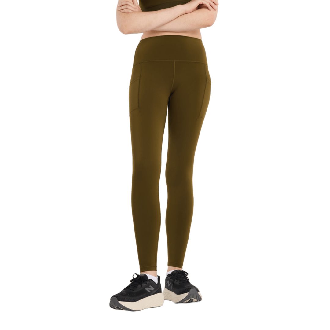 New Balance RC Pocket Legging 27" Bekleidung Damen braun M
