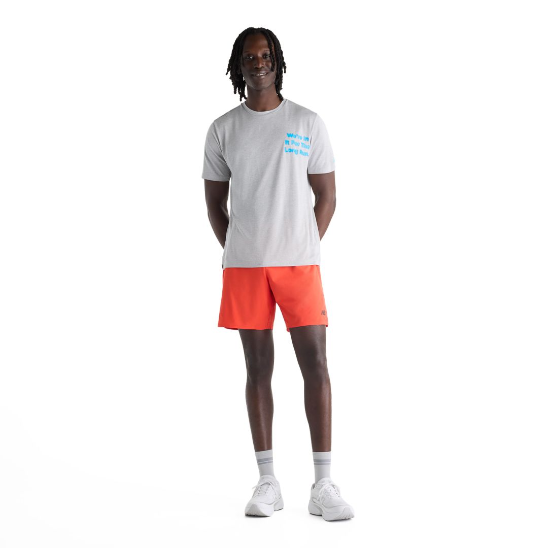 New Balance RC Essential Graphic T-Shirt Bekleidung Herren grau M