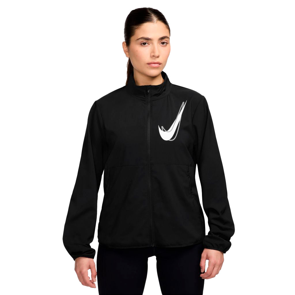 Nike Swoosh Dri-Fit Laufjacke Bekleidung Damen schwarz M