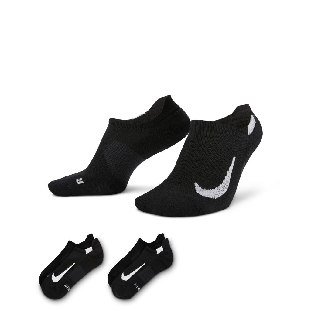 Nike Multiplier No-Show (2 Paar) Bekleidung Unisex schwarz XL
