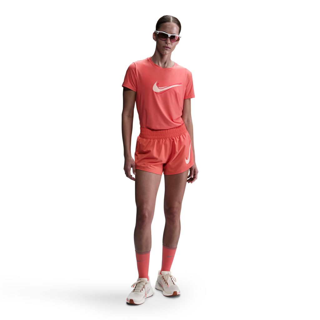 Nike One Swoosh Short Bekleidung Damen orange XS