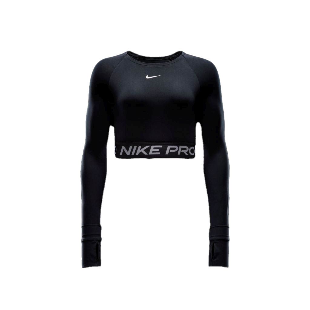 Nike Pro Dri-Fit 365 Crop Longsleeve Bekleidung Damen schwarz L