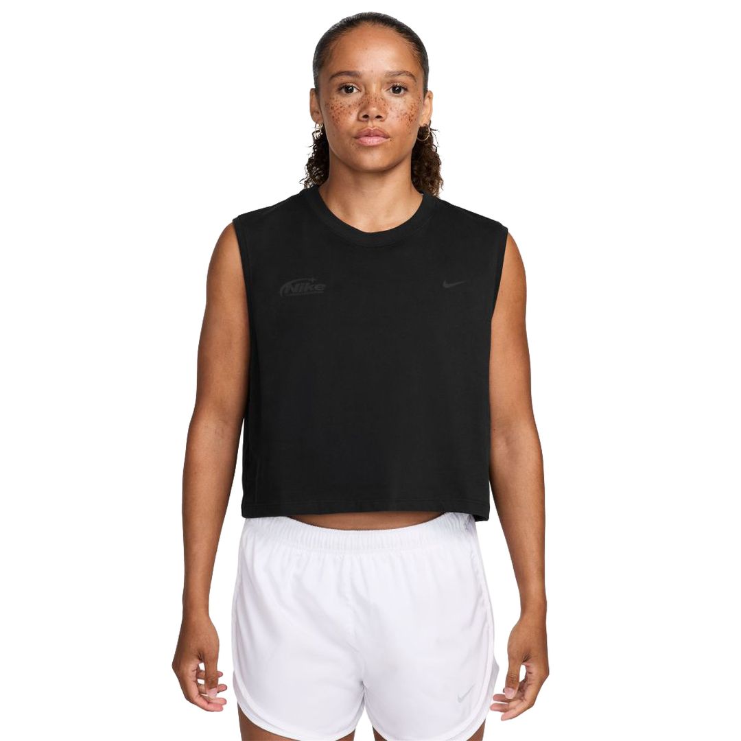 Nike Swift Dri-Fit Move Sleeveless Butterfly Tee Bekleidung Damen schwarz L