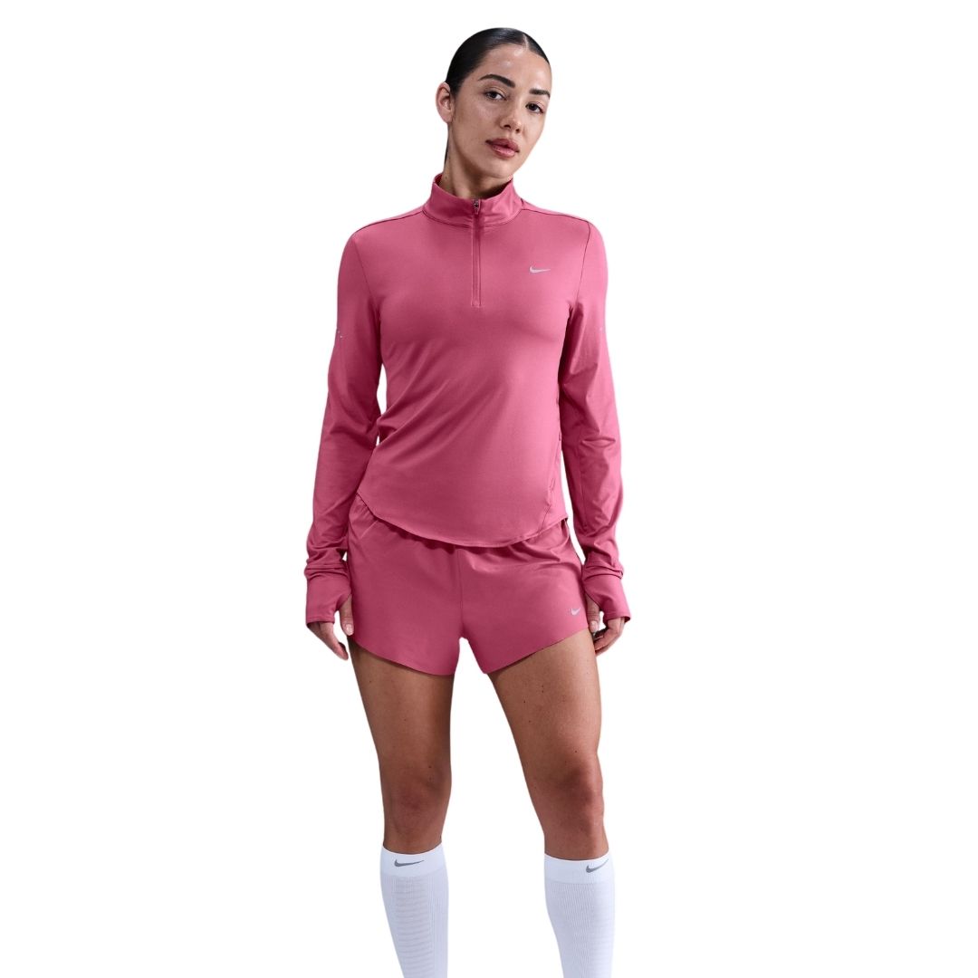 Nike Swift Dri-FIT Quarter Zip Long Sleeve Shirt Bekleidung Damen rosa XS
