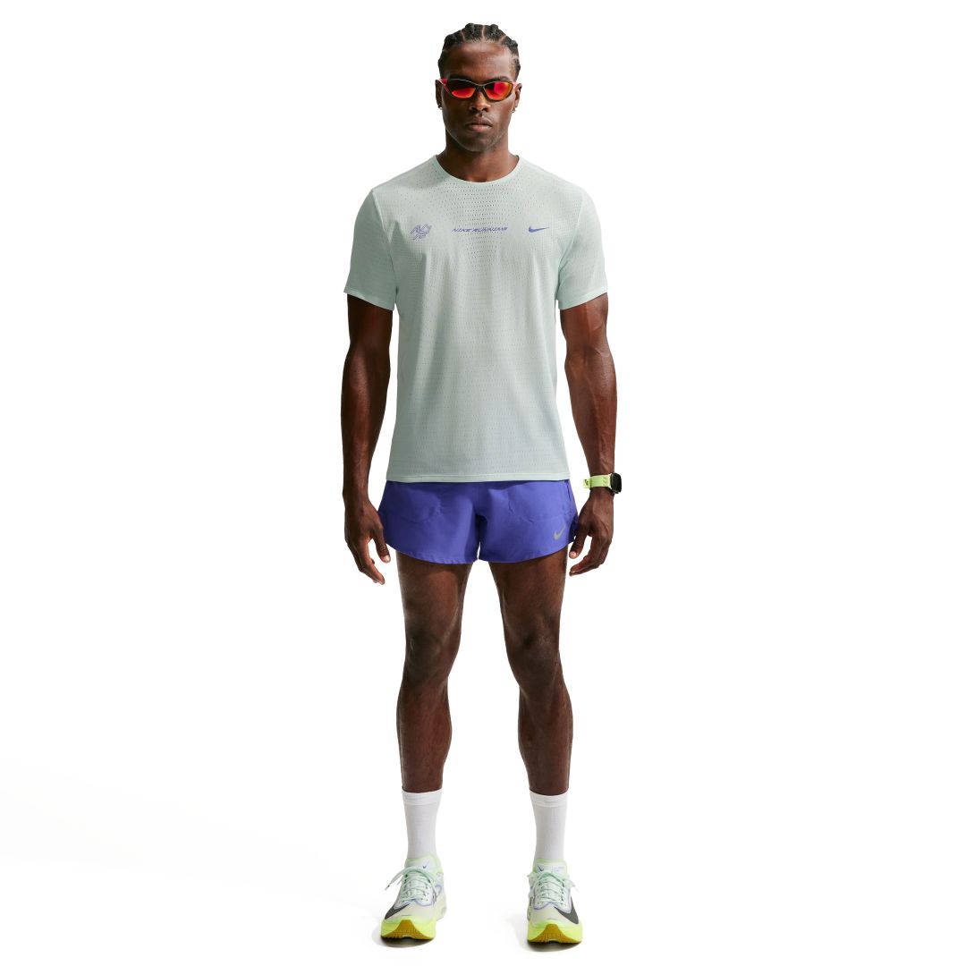 Nike Aeroswift Dri-Fit ADV Graphic Short Sleeve Top Bekleidung Herren grün XL