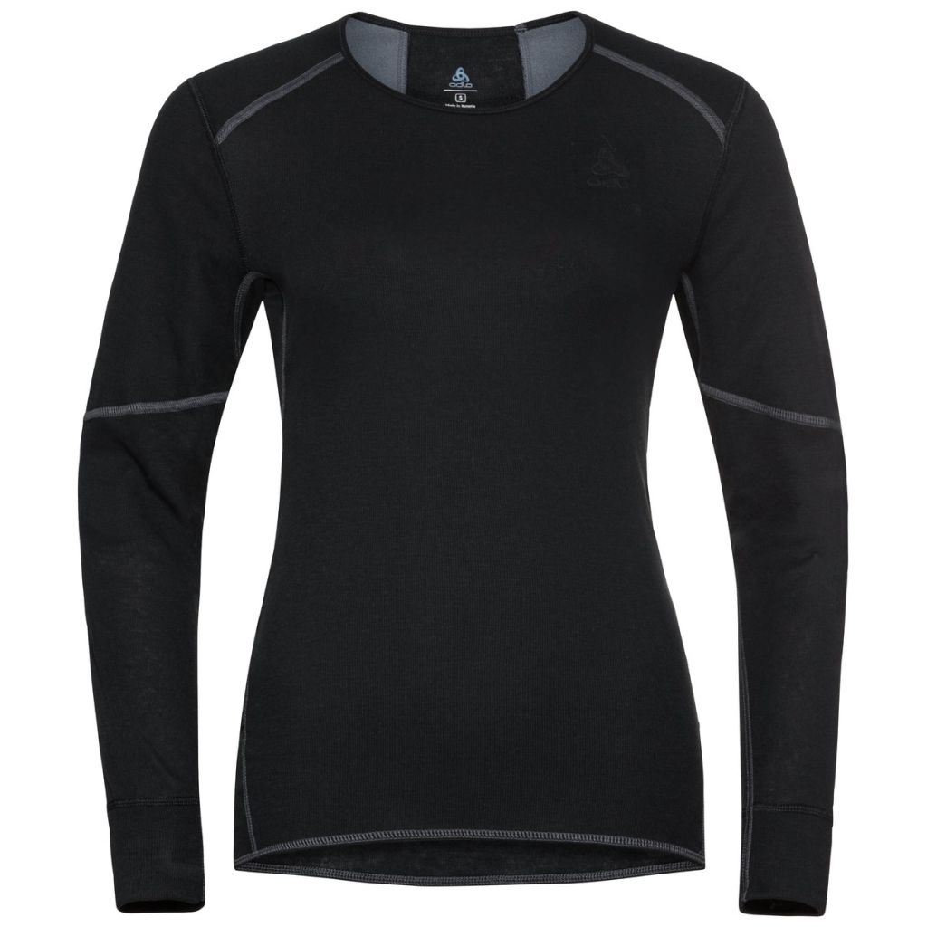 Odlo Active X-Warm Eco Bl Top Crew Neck L/S Bekleidung Damen schwarz XL