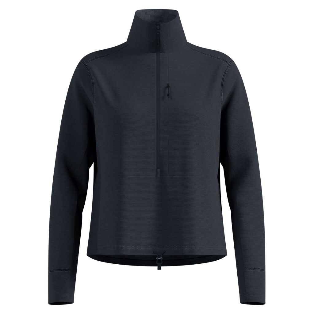 Odlo Grid Fleece Mid Layer 1/2 Zip Bekleidung Damen schwarz M