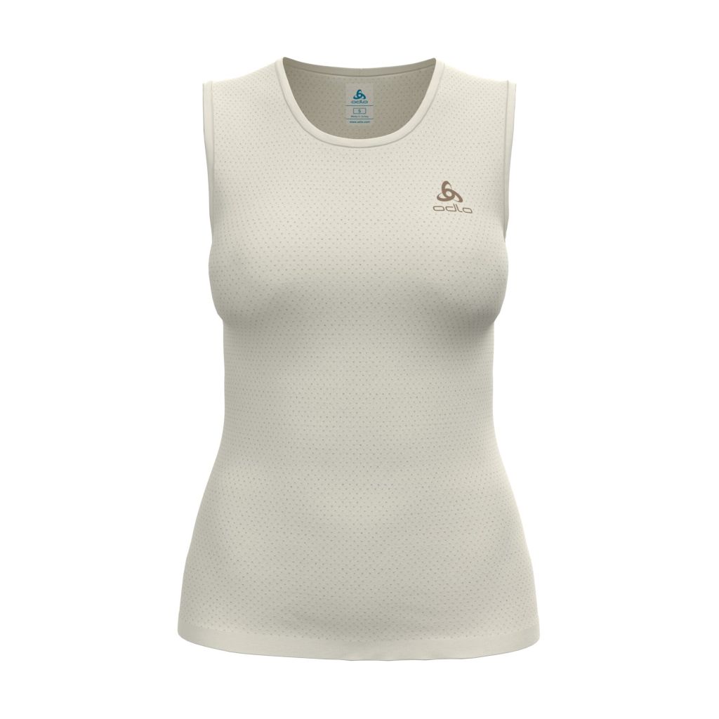 Odlo Merino PW 140 Seamless BL Top Crew Neck Singlet Bekleidung Damen weiß S