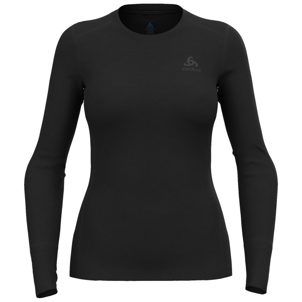 Odlo Merino 200 BL Top Crew Neck L/S Bekleidung Damen schwarz S