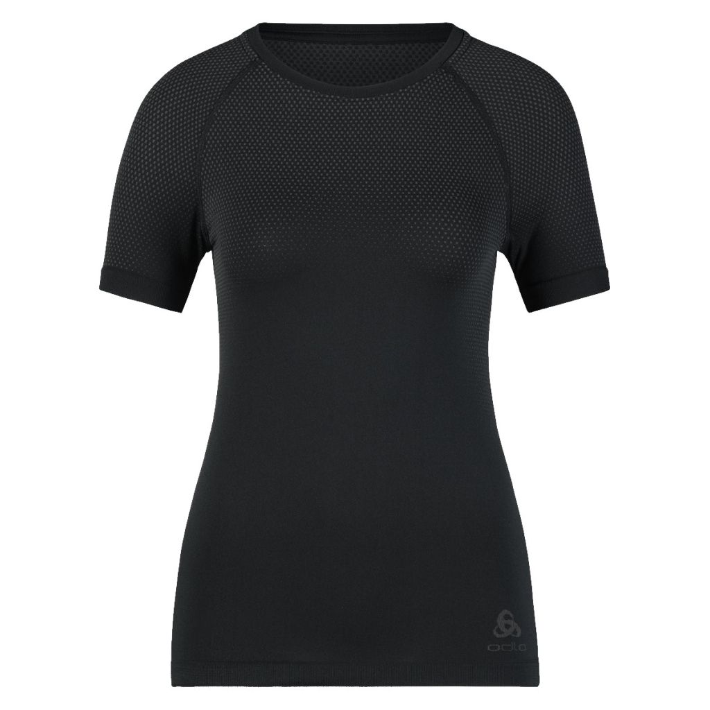 Odlo Performance Light Eco BL Top Crew Neck S/S Bekleidung Damen schwarz XS