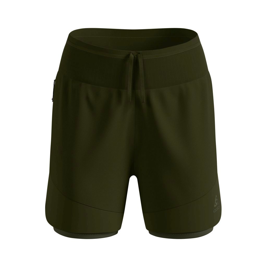 Odlo X-ALP Trail 5 Inch 2-in-1 Short Bekleidung Damen braun XL
