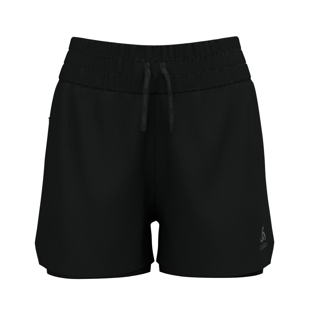 Odlo Zeroweight 3 Inch 2-In-1 Short Bekleidung Damen schwarz XS