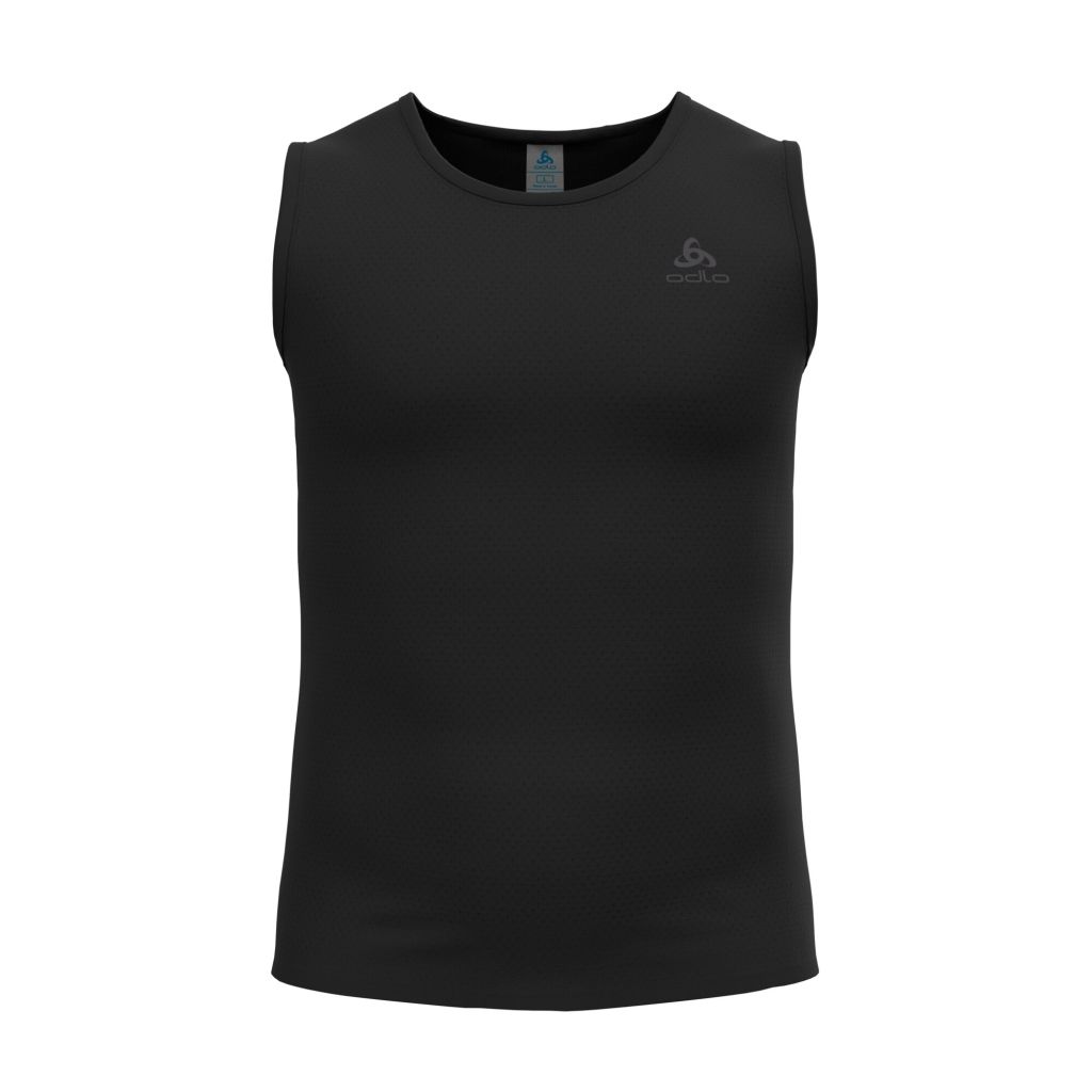 Odlo Merino PW 140 Seamless BL Top Crew Neck Singlet Bekleidung Herren schwarz xxl