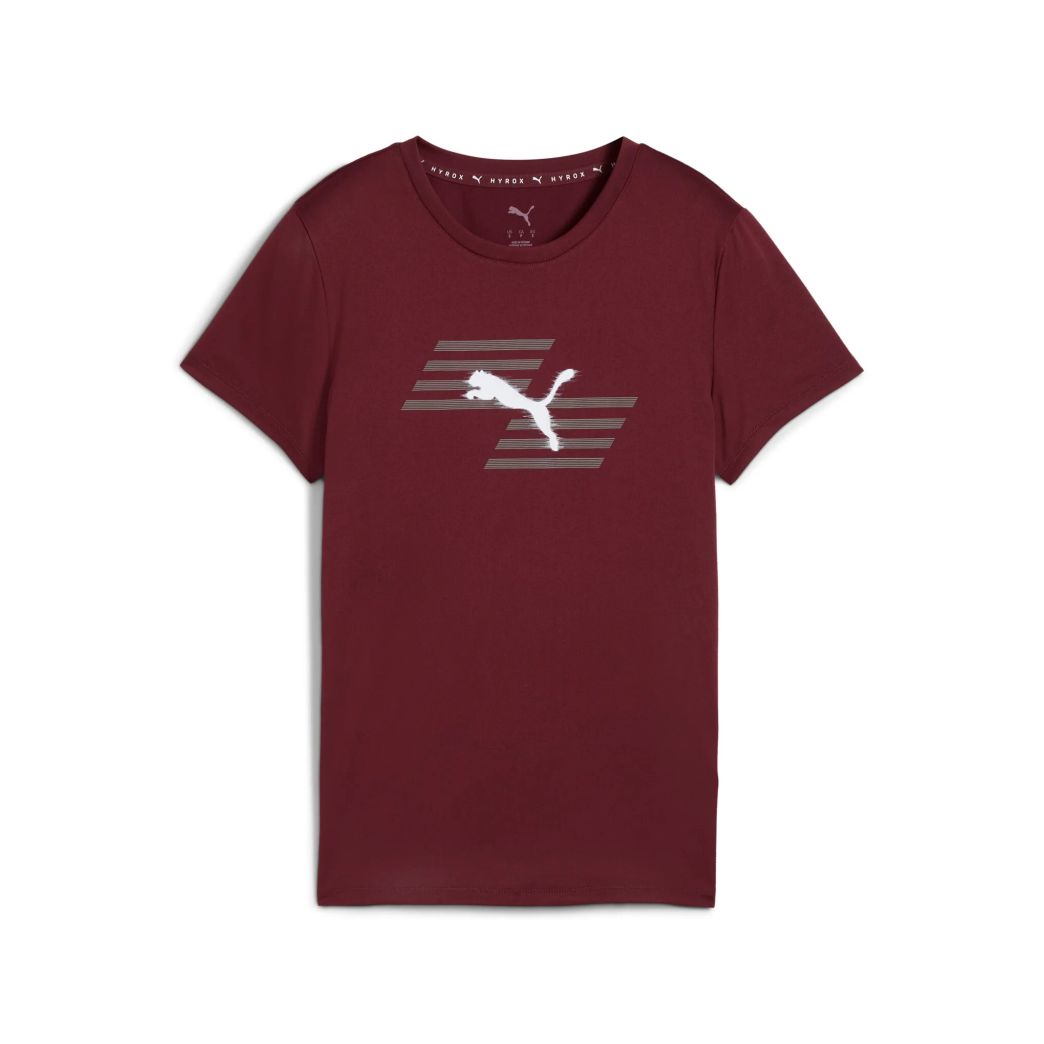 Puma x Hyrox Poly Graphic Tee Bekleidung Damen rot XS