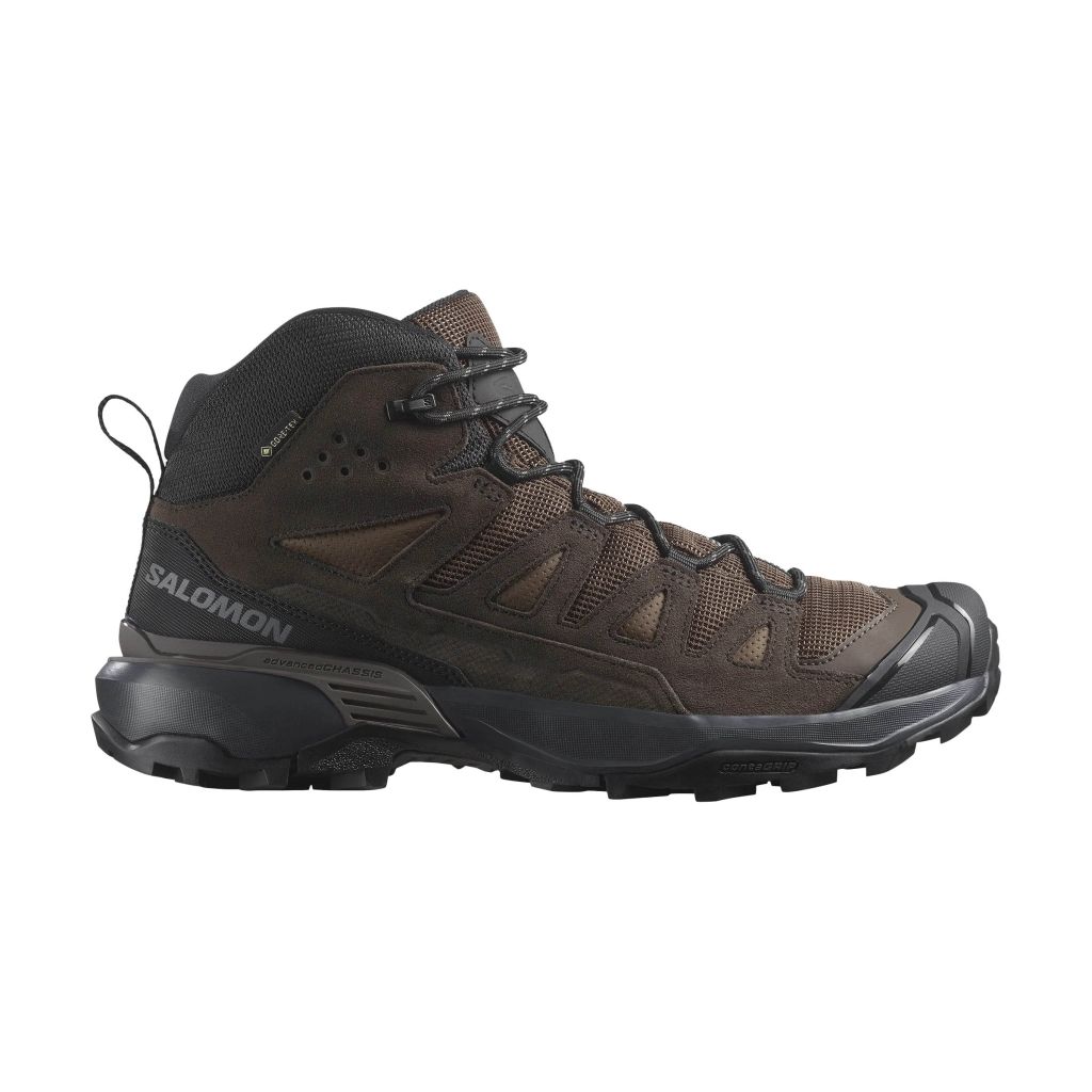 Salomon X Ultra 360 Leather Mid GTX Schuhe Herren braun 46.6