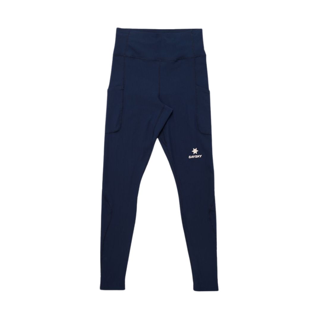 Saysky Combat+ Rib Long Tights Bekleidung Damen blau M