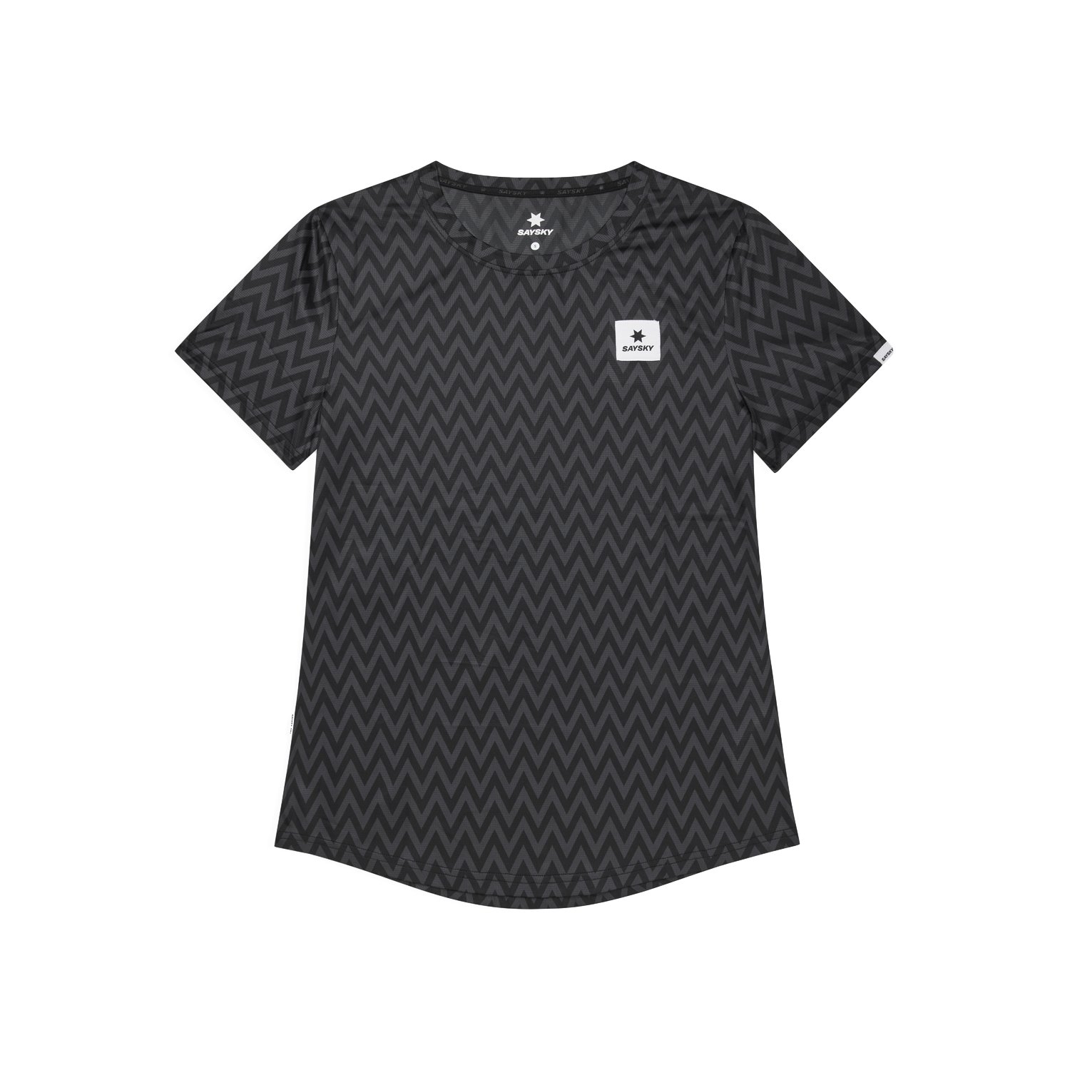 Saysky Zig Zag Combat T-Shirt Bekleidung Damen schwarz XS