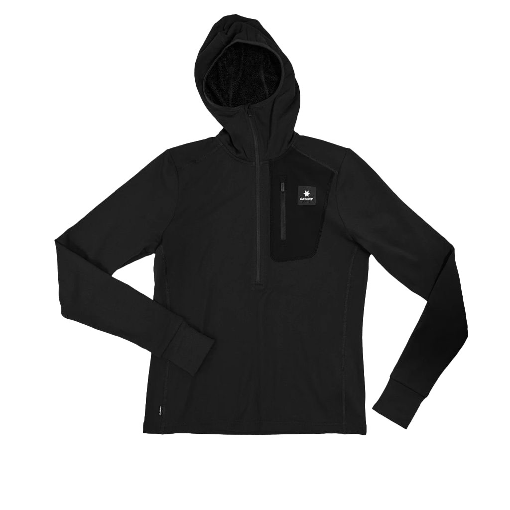 Saysky Combat Half Zip Fleece Hoodie Bekleidung Damen schwarz S