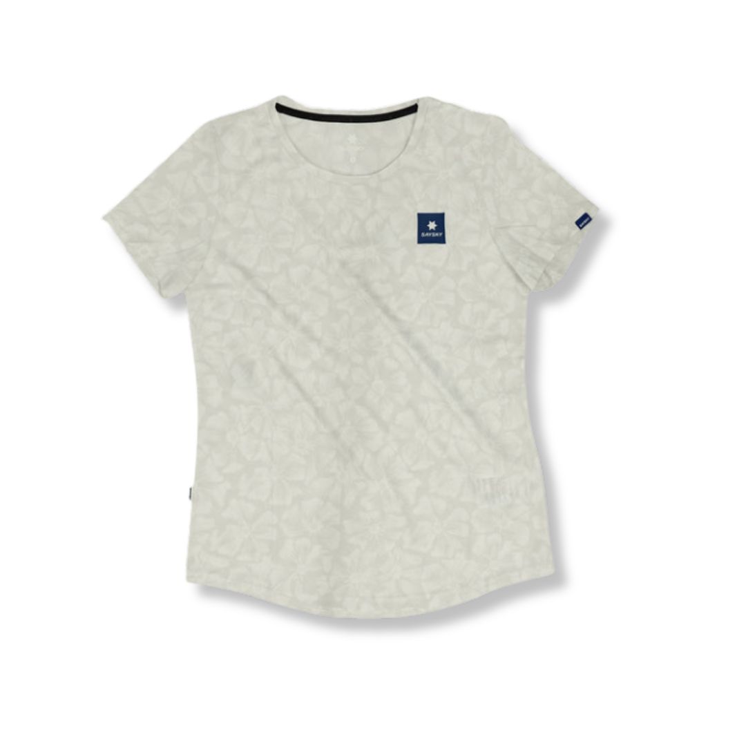 Saysky Flower Combat T-Shirt Bekleidung Damen weiß XS