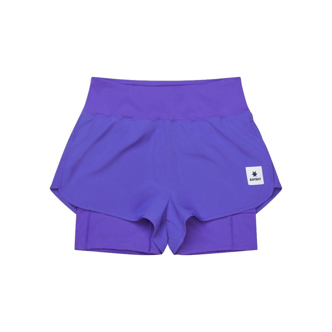 Saysky Pace 2 in 1 Shorts 3" Bekleidung Damen lila XL
