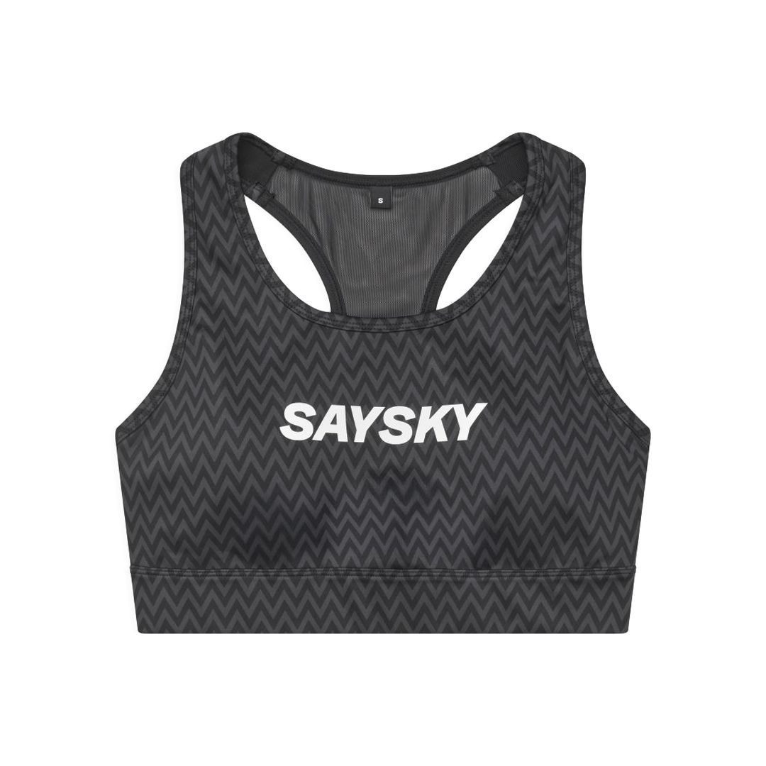 Saysky Zig Zag Combat Sports Bra Bekleidung Damen schwarz M